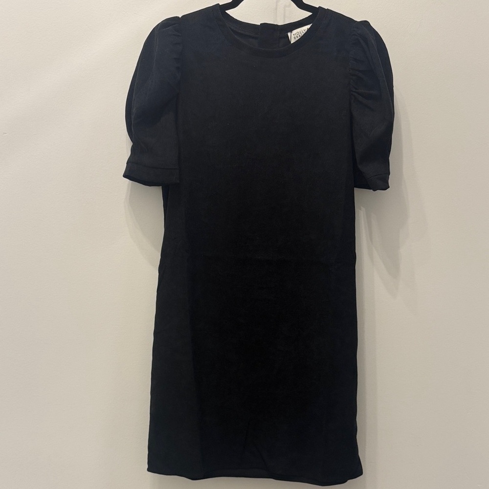 Molly Bracken Black Puff Sleeve Mini Dress